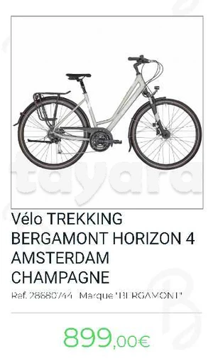 vélo importé de la grande marque BERGAMONT avec tout ses accessoires 