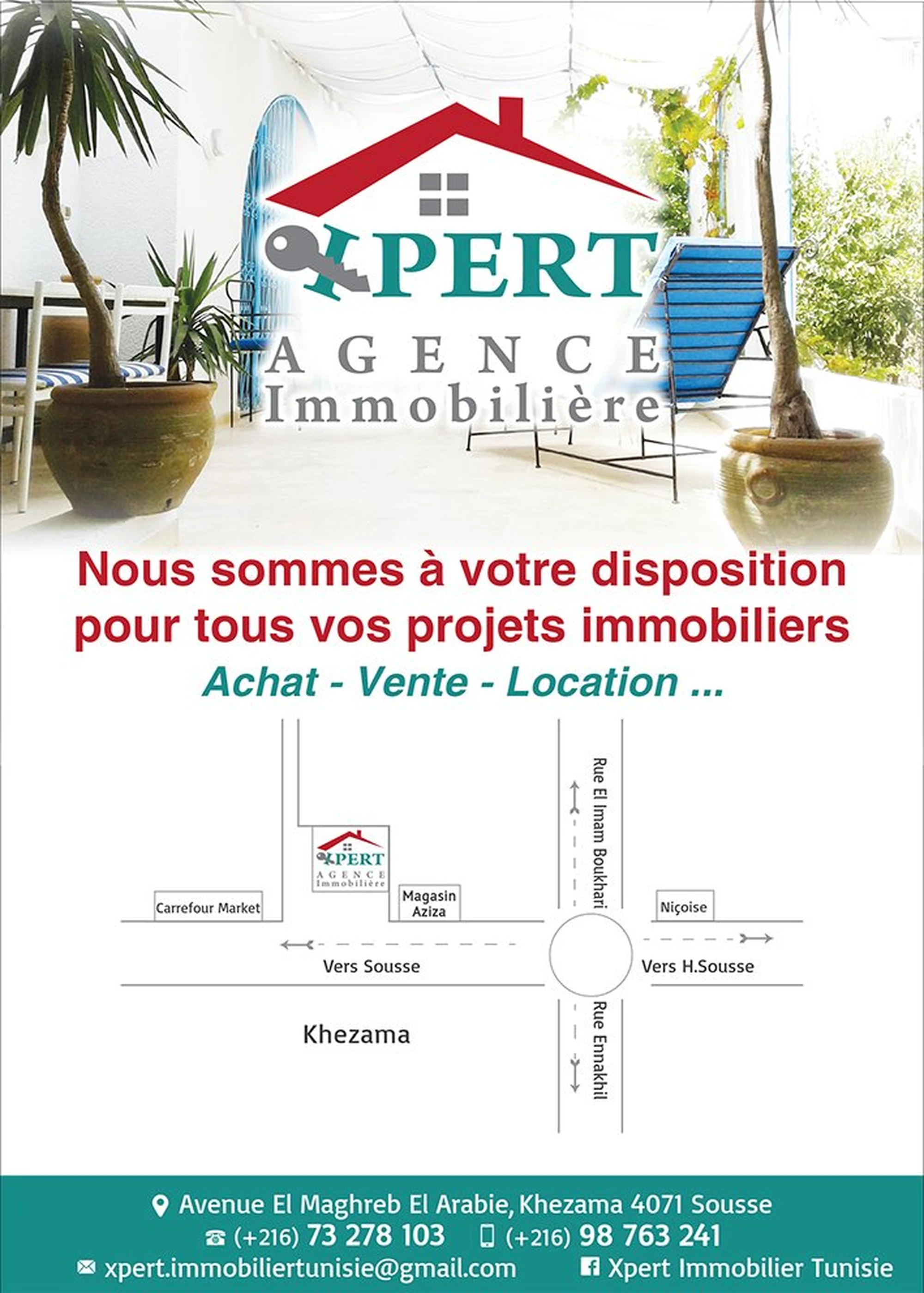 tayara shop cover of Xpert Immobilier Tunisie