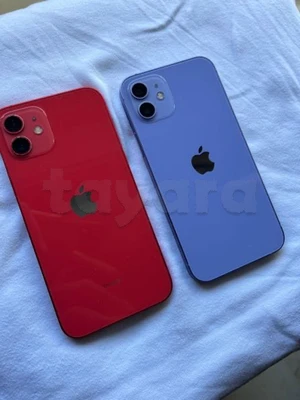 iPhone 12 64G Rouge et Violet état neuf parfaite jamais réparé aucun défaut tt en marche importé validé sur sajalni Batterie 86/89% avec câble et facture garantie prix 1380dt Téléphone 20881435