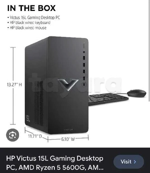 PC Gamer Hp victus 15L avec écran Redragon 24" avec garantie 1 ans , état comme neuf