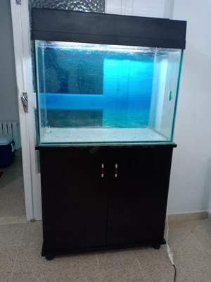 Aquarium 130 L neuf avec son meuble pour 500 dt seulement