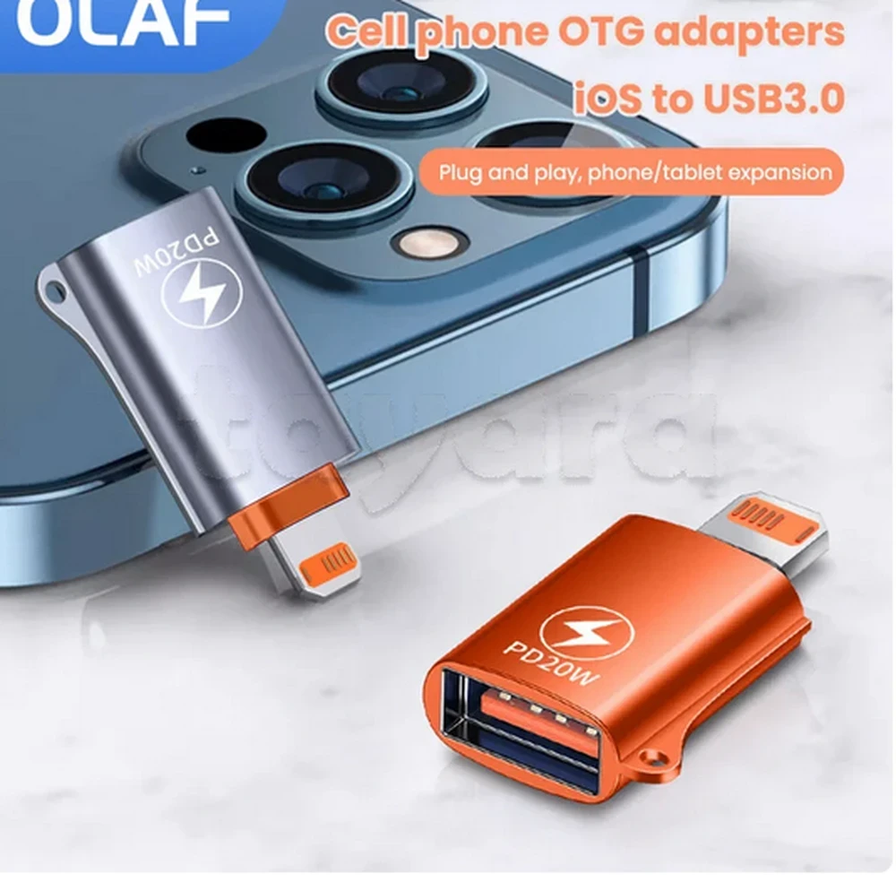 Adaptateur OTG pour iOS Rains mâle vers USB 3.0, connecteur