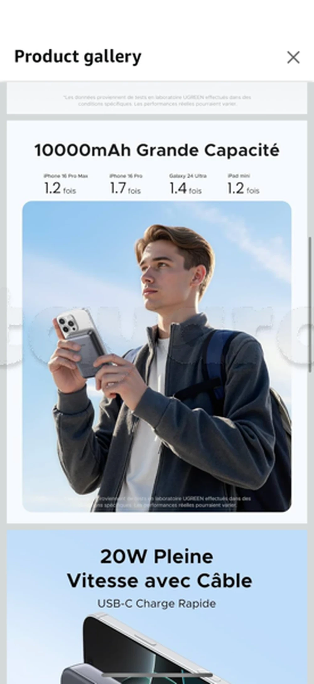 selected image