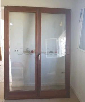 porte fenêtre double vitrage importé bois teck jamais utilisé dimensions 160/220cm