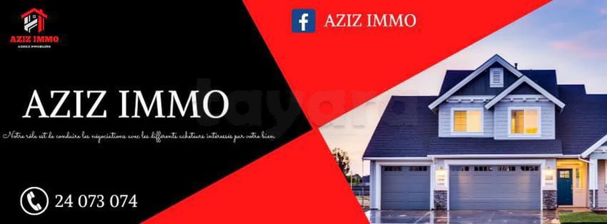tayara shop cover of AZIZ IMMO