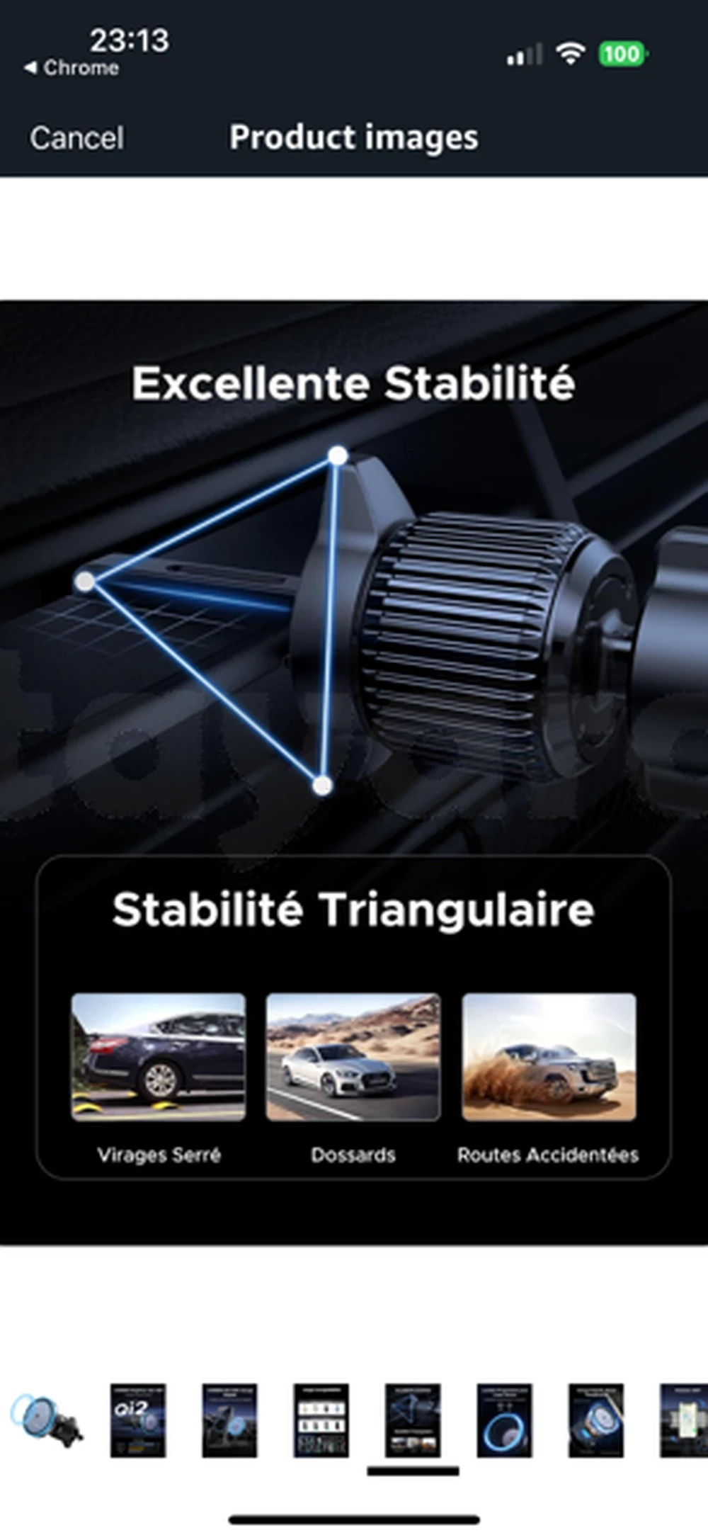selected image