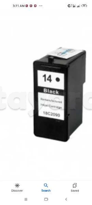 Lexmark cartouche couleur noir 14