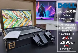 🧡 Dell Latitude 5540 😍 Cacheté Jamais Servis 😍 Core I7 13éme Gén vPro 😍 16 Go RAM DDR4 😍 512 Go SSD Nvme  😍 2990 DT 🧡