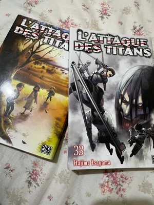 manga l’attaque des titans 33 et 34 en français 
