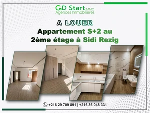 Appartement S+2 au 2ème étage à Sidi Rezig