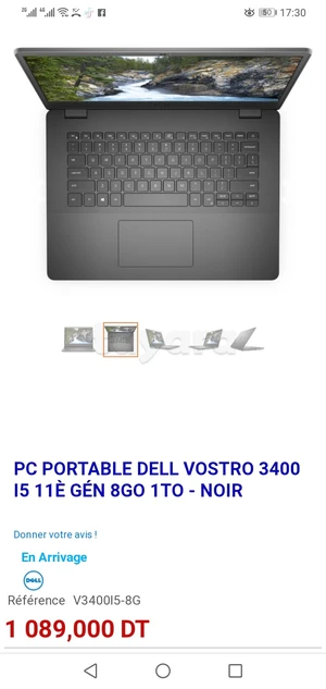 Pc portable Dell vestro 3400