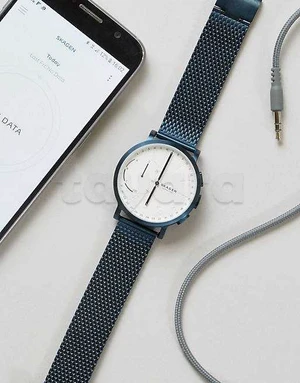 Skagen Smart Watch Analog Leather BLK Beg NDW2G
