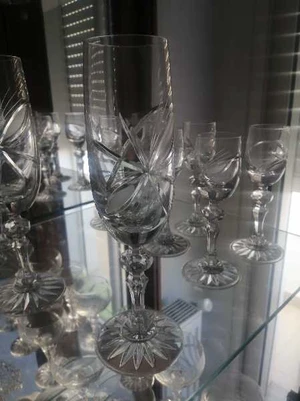 6 verres cristal bohemia 