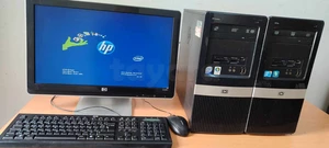 	PC hp compact Core 2 duo  complet 
