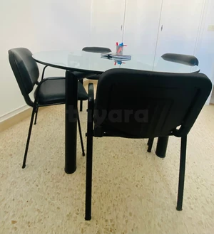 Table de réunion + 4 chaises