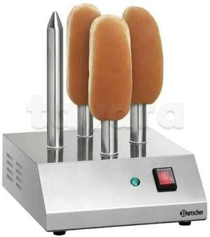 Machine à vapeur pour hot-dog avec 4 pointes chauffantes