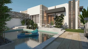 Une belle villa avec piscine à kelibia