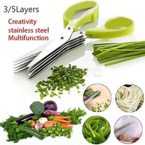 Muti-Layers Kitchen Scissors Onion Scissors Stainless Steel Vegetable