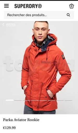 parka superdry taille M

