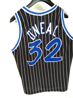 Shaquille O'Neal, Orlando Magic, 1992-1996, champion d'Europe, maillot NBA Road Jersey M