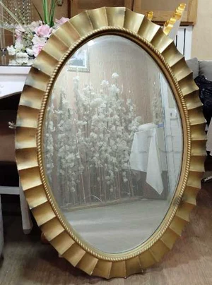 miroir doré 