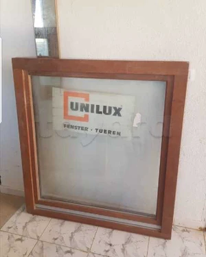 fenêtre double vitrage importé bois teck jamais utilisé dimensions 120/130cm