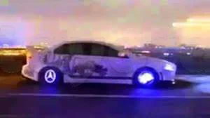 dans jante voiture lumineux