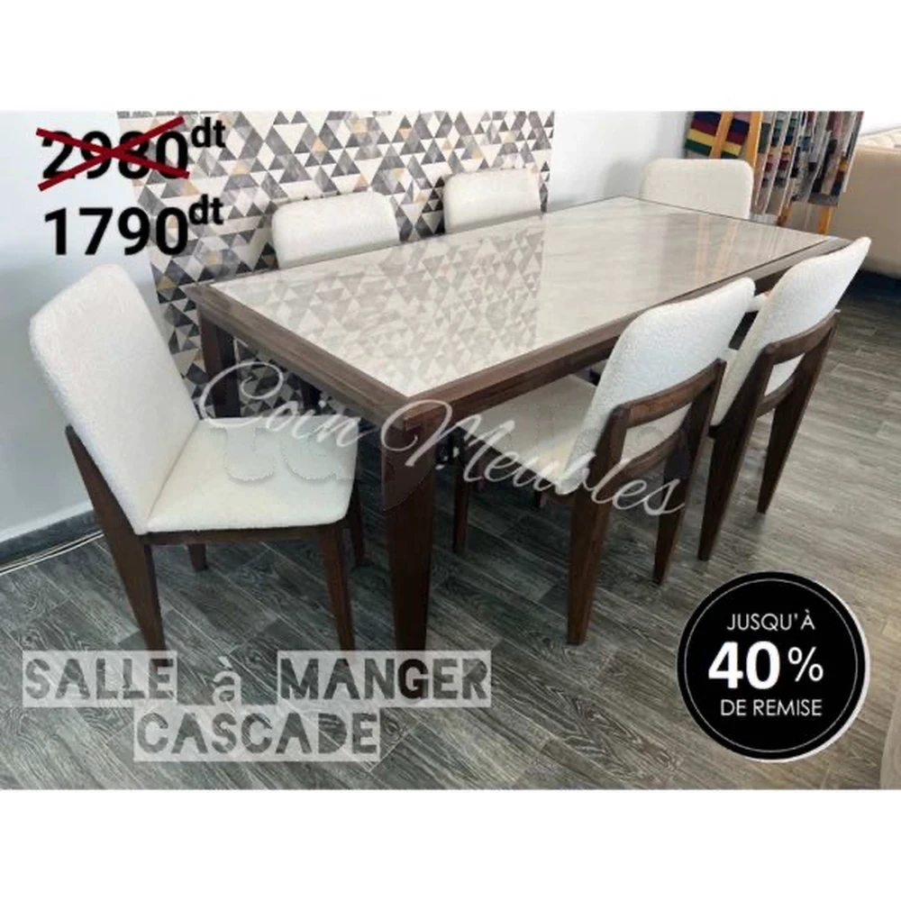 salle à manger moderne chez coin meubles Tayara