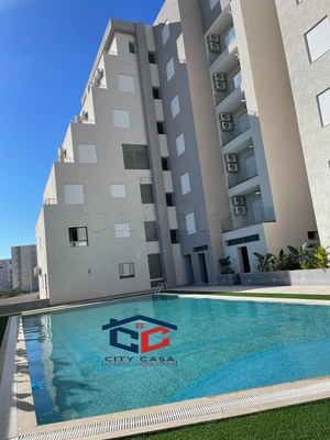 Un appartement S+2 haut standing, dans une résidence calme et sécurisée avec ascenseur et piscine à AFH2 Mrezga Nabeul.