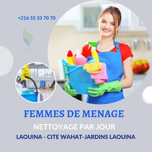 FEMME DE MENAGE PAR JOUR A LAOUINA -CITE ELWAHAT- 55336649