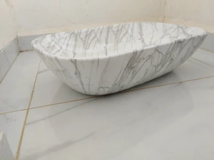 Vasque  céramique effet marbre