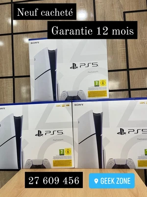✨️ PlayStation PS5 Slim Version Standard (CD) neufs sous blister Région européenne
